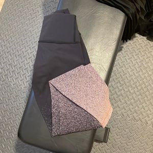 Lululemon Pink Ombré leggings.